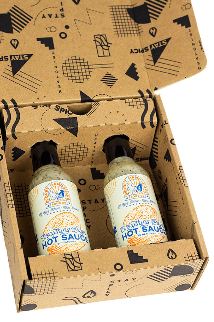 Secret Handshake Food Co Everything Bagel Hot Sauce 2-Pack F5
