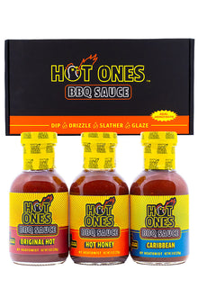 Hot Ones BBQ Trio Pack (Original / Hot Honey / Caribbean) Z8