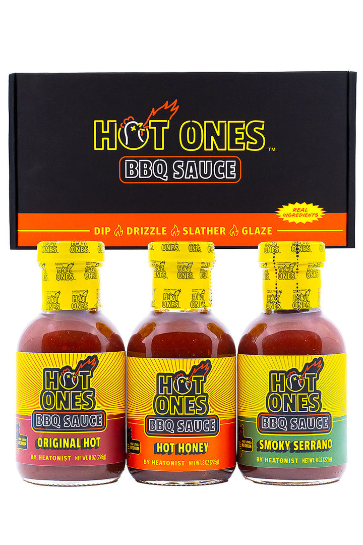 Hot Ones BBQ Trio Pack (Original / Hot Honey / Smoked Serrano) K2