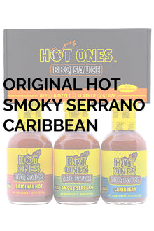 Hot Ones BBQ Trio Pack (Original / Smoked Serrano / Caribbean) C1