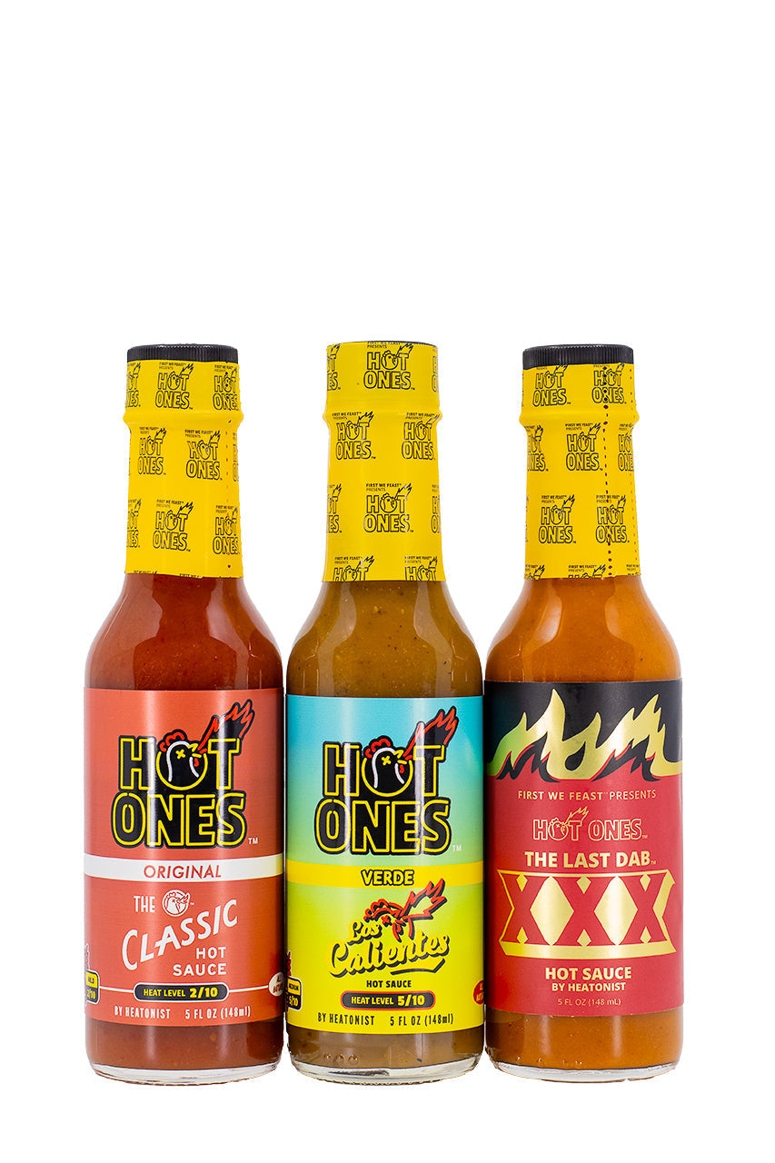 Hot Ones Trio Pack - Original | Hot Ones Hot Sauce T4